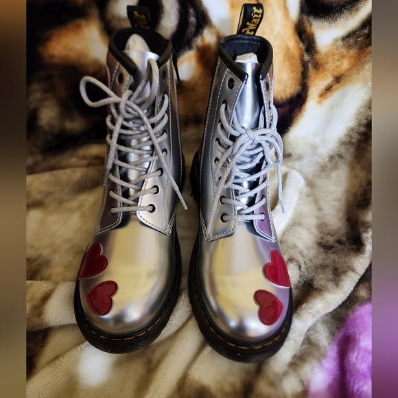 Rare Youth Sz 6 Cosmic Glitter Dr Martens - Picture 7 of 7